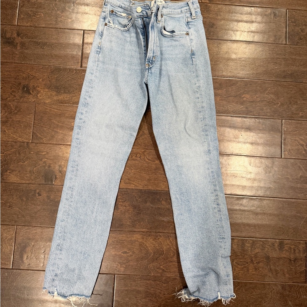 Agolde Men's Faded Denim Jeans